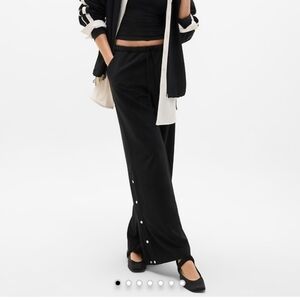 Athleta Black Wide-Leg Pants